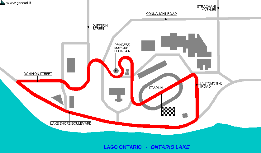 Lake Shore Boulevard: 1977 proposal, probably 3.7 km layout